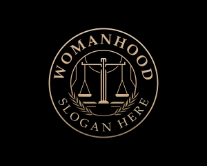 Prosecutor - Justice Law Scale logo design
