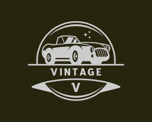 Vintage Car Mechanic logo design