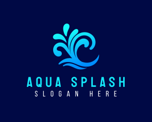 Water Wave Splash  logo design