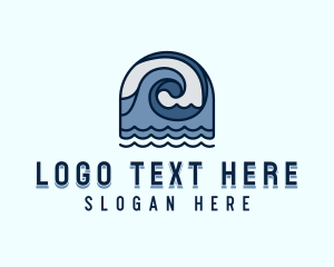 Tide - Ocean Tide Waves logo design