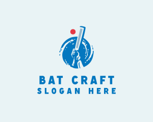 Bat - Cricket Sport Bat logo design