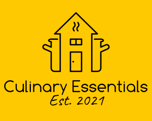 Minimalist Home Cook logo design