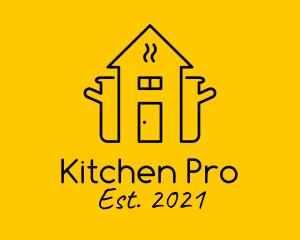 Cookware - Minimalist Home Cook logo design