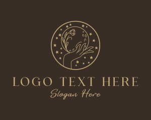 Flower - Lunar Herbal Skincare logo design