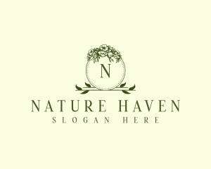 Nature Floral Bouquet logo design