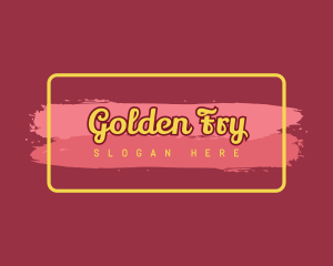 Golden Cosmetics Business logo design