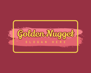 Golden Cosmetics Business logo design