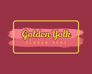 Golden Cosmetics Business logo design