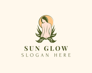 Tanning - Feminine Nude Wellness logo design