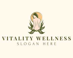 Feminine Nude Wellness logo design