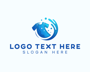 Garment - Tshirt Washing Laundry logo design