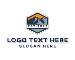 Peak - Mountain Outdoor Adventure logo design