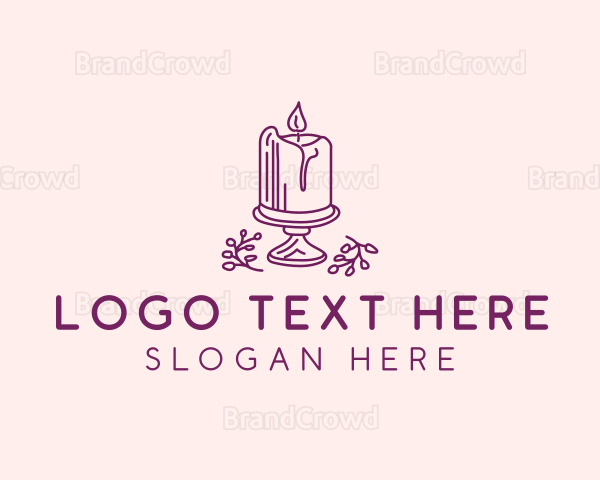 Spiritual Candle Light Logo