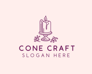 Spiritual Candle Light  logo design