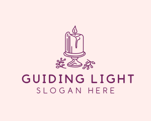 Spiritual Candle Light  logo design