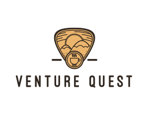 Explorer - Mountain Coffee Cup logo design