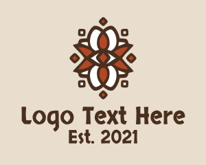 Sacred-pattern - Ancient Aztec Shield logo design