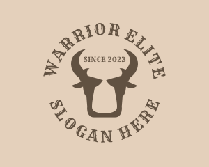 Retro Buffalo Horns Logo