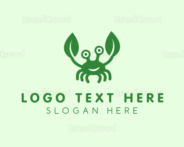 Natural Leaf Crab Logo