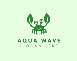 Oceanic - Natural Leaf Crab logo design