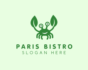 Natural Leaf Crab logo design