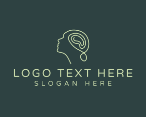 Brain - Mental Brain Meditation logo design