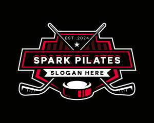 Hockey Sports Athlete Logo