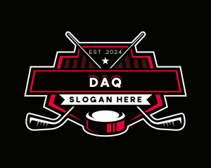 Hockey Sports Athlete Logo