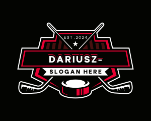 Hockey Sports Athlete Logo