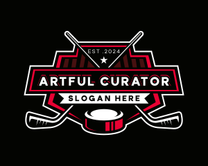 Hockey Sports Athlete logo design