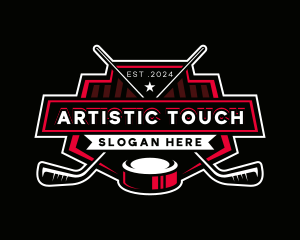 Hockey Sports Athlete logo design