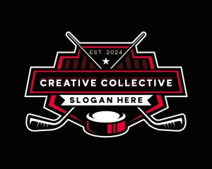 Hockey Sports Athlete logo design