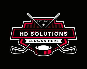 Hockey Sports Athlete logo design