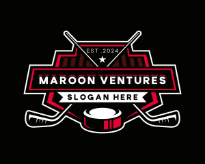 Hockey Sports Athlete logo design