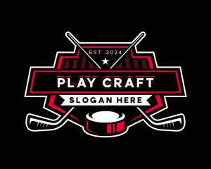 Hockey Sports Athlete logo design