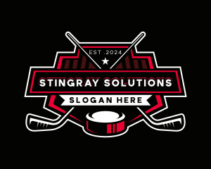 Hockey Sports Athlete logo design