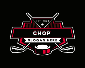 Hockey Sports Athlete logo design