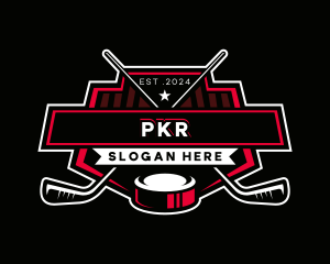 Hockey Sports Athlete logo design