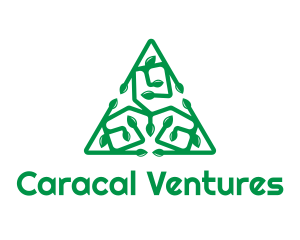 Green Triangular Vines logo design