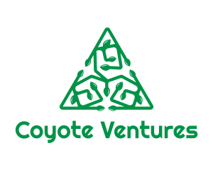 Green Triangular Vines logo design