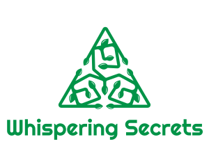 Green Triangular Vines logo design