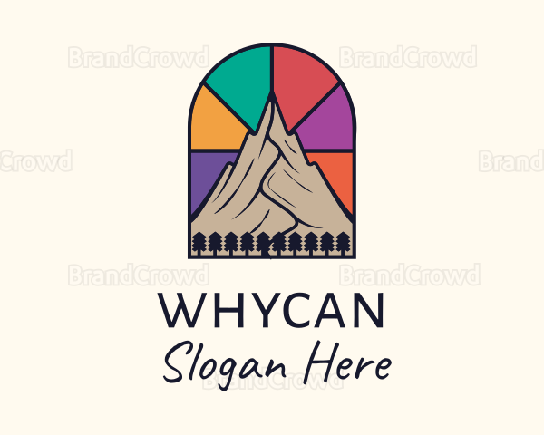 Stained Glass Mountain Logo