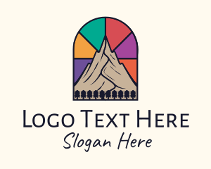 Church - Stained Glass Mountain logo design
