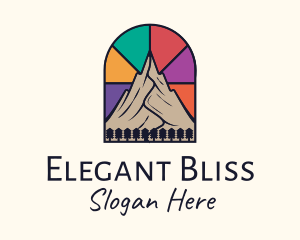 Basilica - Stained Glass Mountain logo design