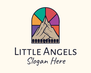 Stained Glass - Stained Glass Mountain logo design
