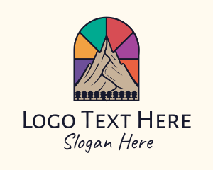 Parish - Stained Glass Mountain logo design