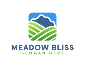 Meadow - Natural Mountain Field logo design