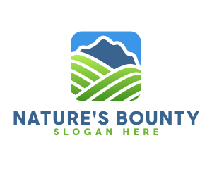 Natural Mountain Field   logo design