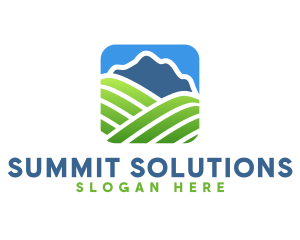 Natural Mountain Field   logo design