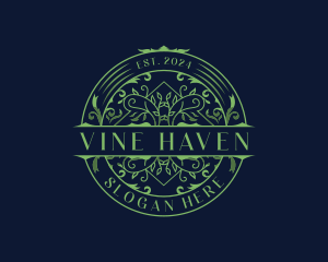 Vine Florist Ornament logo design